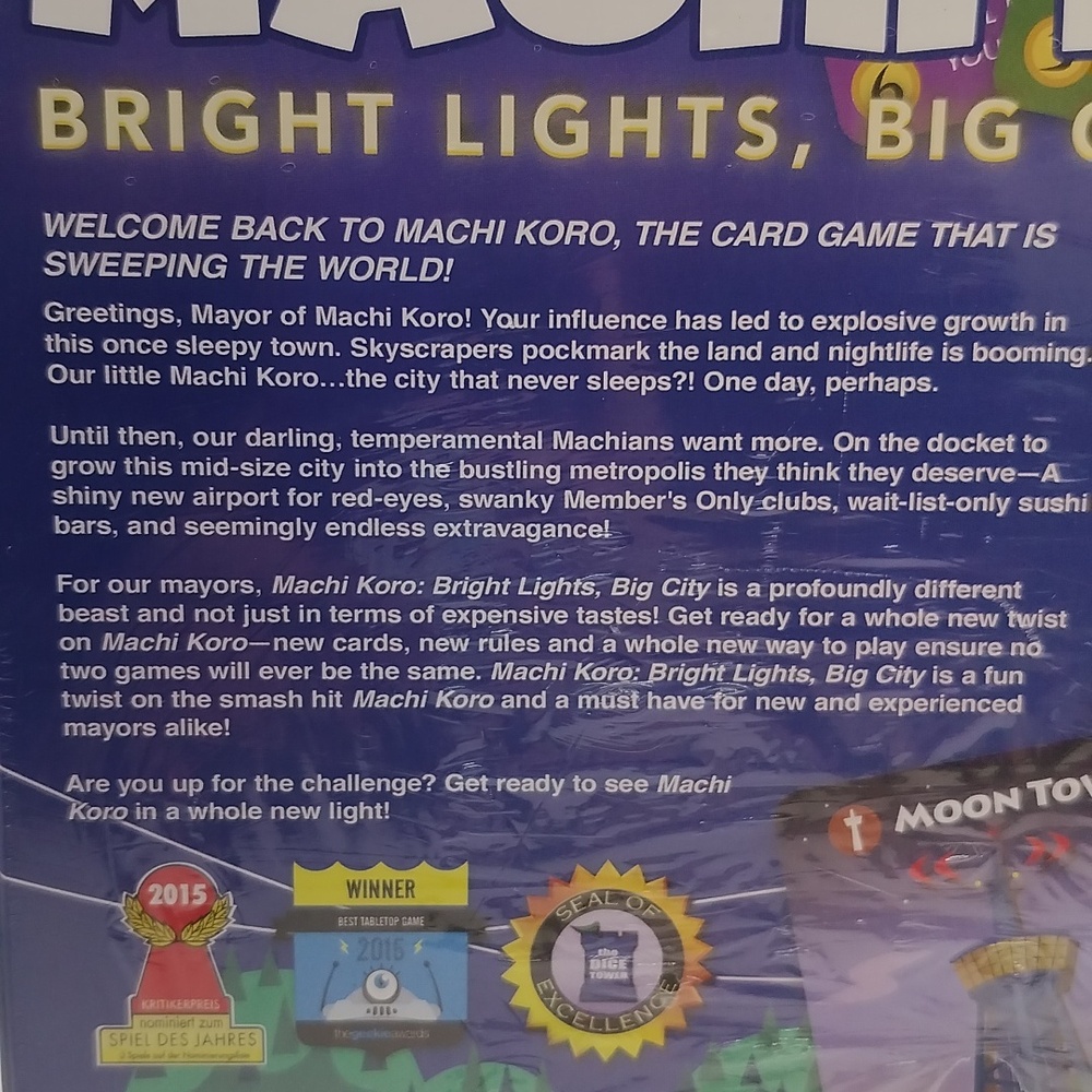 Machi Koro Board Game Dice Rolling Strategy Game, Ages 8+ NEW SEALED Made In USA - Picture 13 of 13